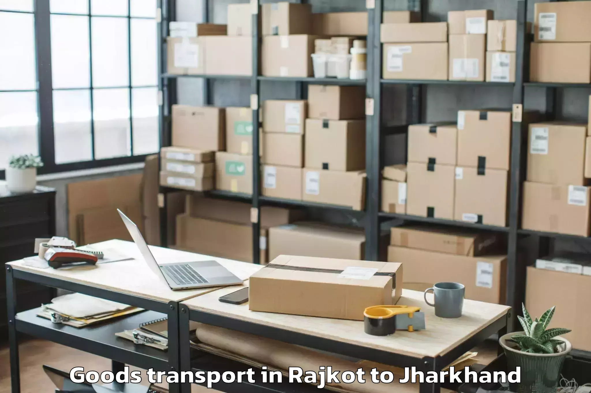 Top Rajkot to Padma Goods Transport Available